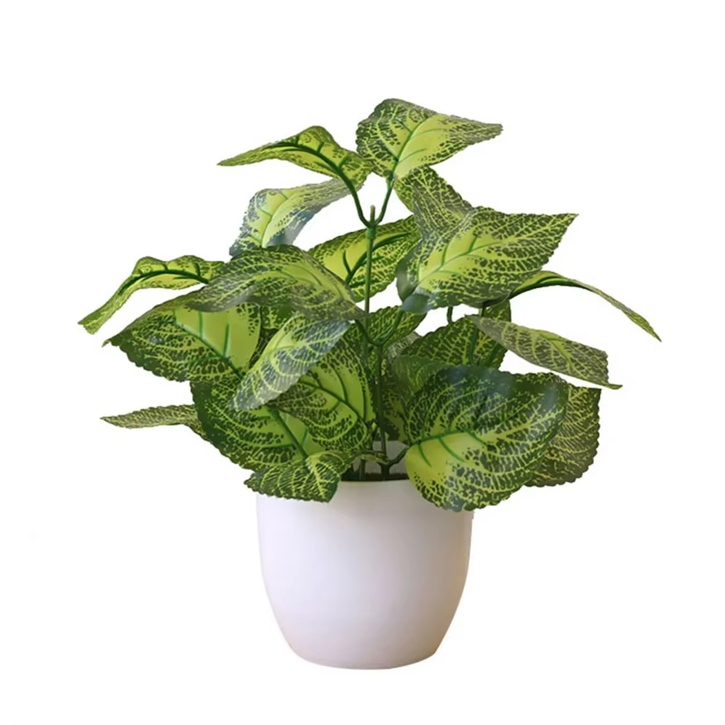 Fleurs et plantes artificielles en pot, décoration de bonsaï de bureau, simulation de fleur en plast