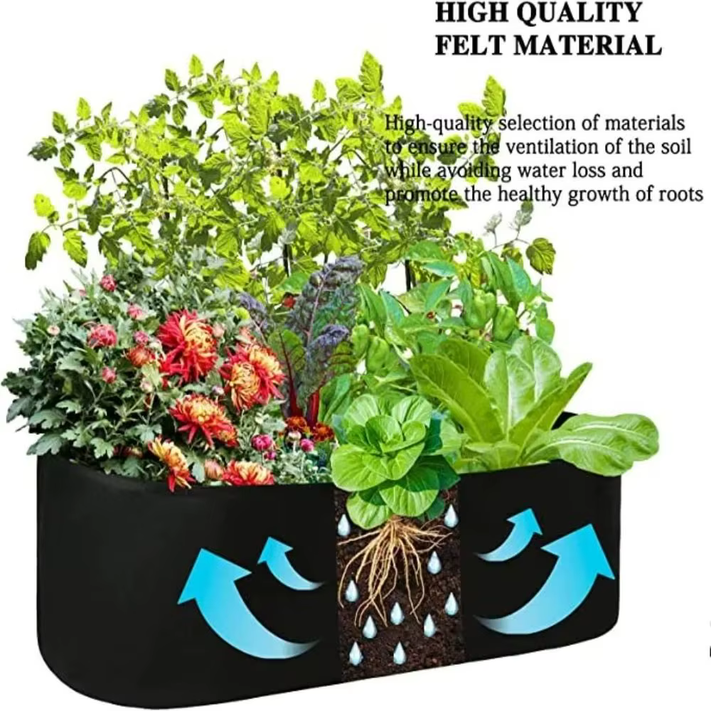 Sac de plantation de jardin avec mousse, sac de culture en feutre multi-tailles, pot de pépinière re