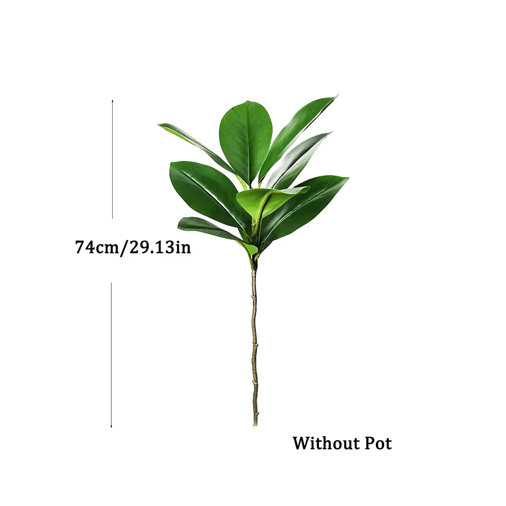 Grand arbre artificiel de type banyan, figuier tropical, ficus en plastique, feuilles de caoutchouc 