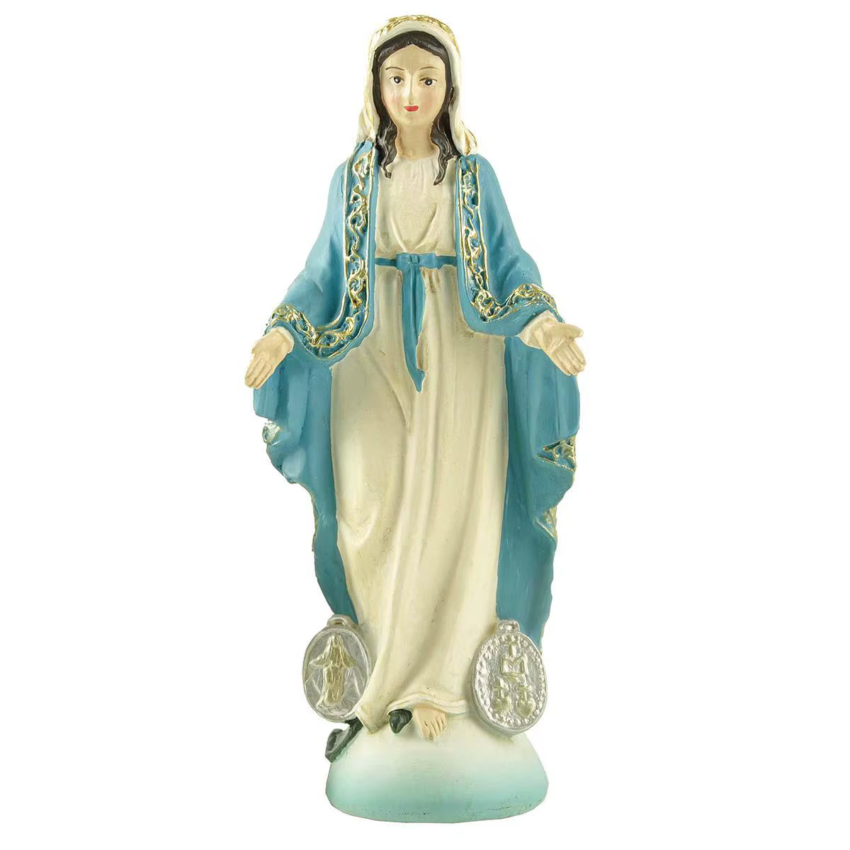 Dame de miracule médaille Notre-Dame de grâce catholique vierge Maria vierge marie Statues cadeau ca