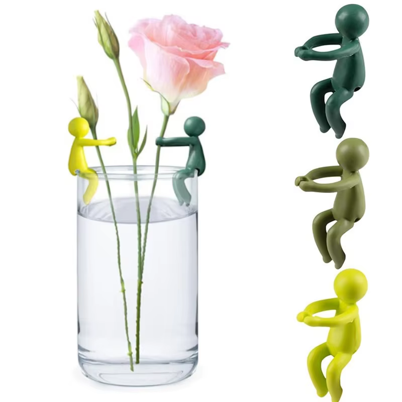 Lot de 3 supports pour plantes, jolies étagères en plastique pour serre, tiges de fixation pour plan