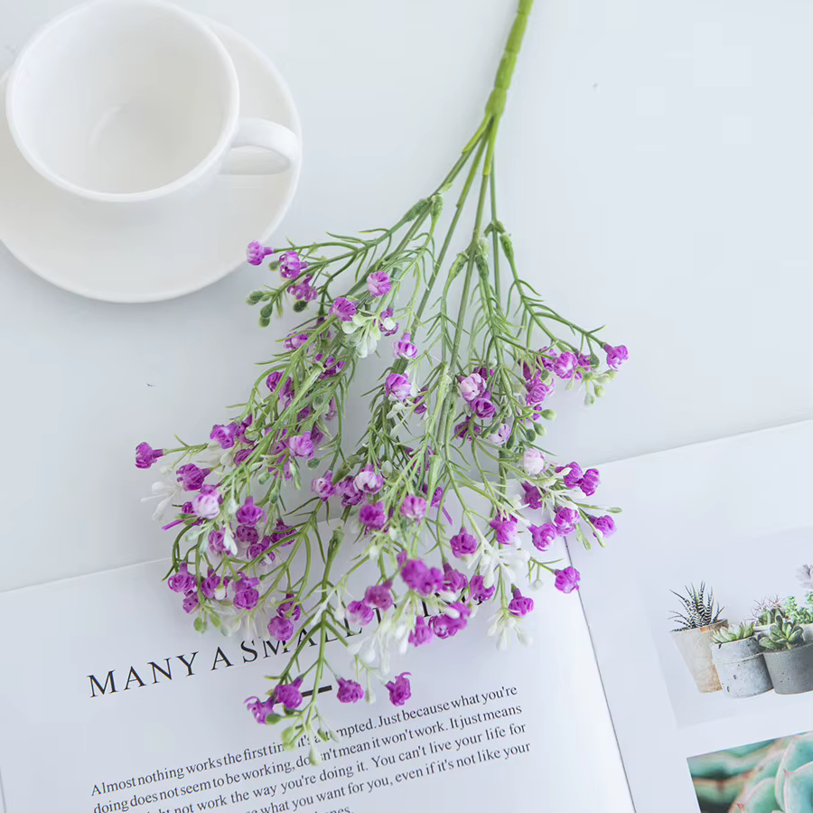 Fleur artificielle Plante Gypsophila Offre Spéciale De Mariage Bouquet De Mariée Accueil Vase table 