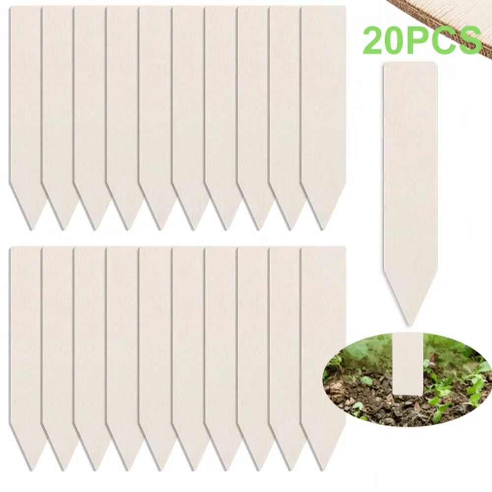 Étiquettes pour plantes de 4 pouces, 20/50 pièces, étiquettes nominatives en bois pour semis, étique