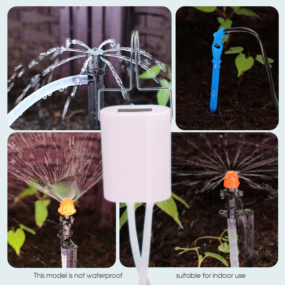 Pompe minuterie arrosage Kit d'irrigation pour balcon plantes d'intérieur bonsaï 2/4/8 goutteurs Mic