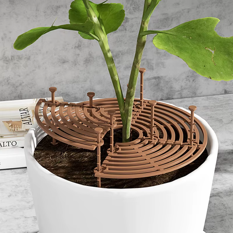 Protection de Sol pour Pot de Plantes avec Grille, Couverture de Pot de Fleur, Sécurité pour Bébé, S