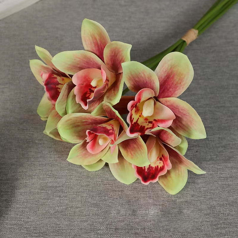 Vases orchidées papillon pour la décoration intérieure, plantes décoratives de mariage, fleurs artif