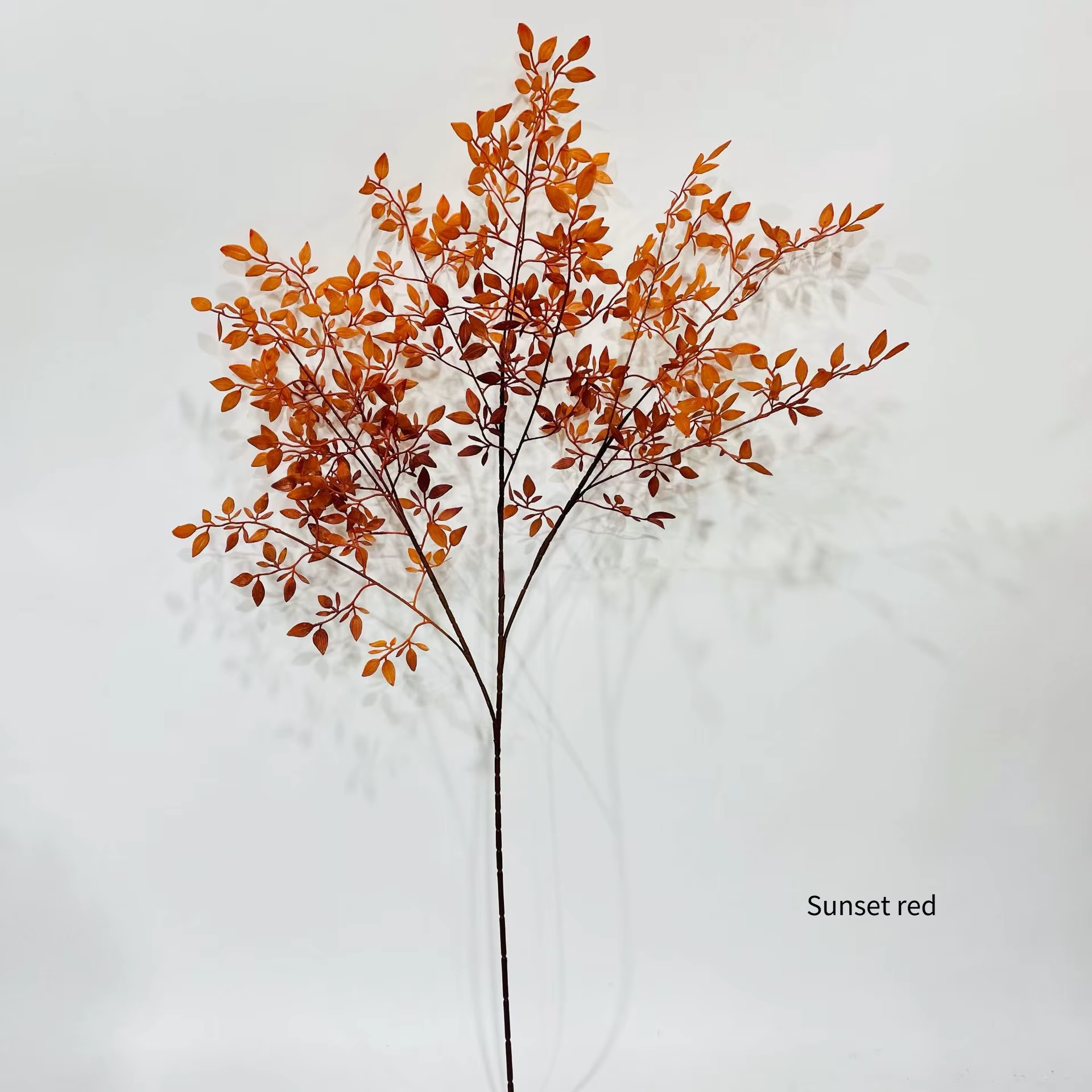 Ntalk an Bamboo Artificial Plant, Automne Cuir oral elu Érable, Mariage, Gand, Floral, Doux, Décorat