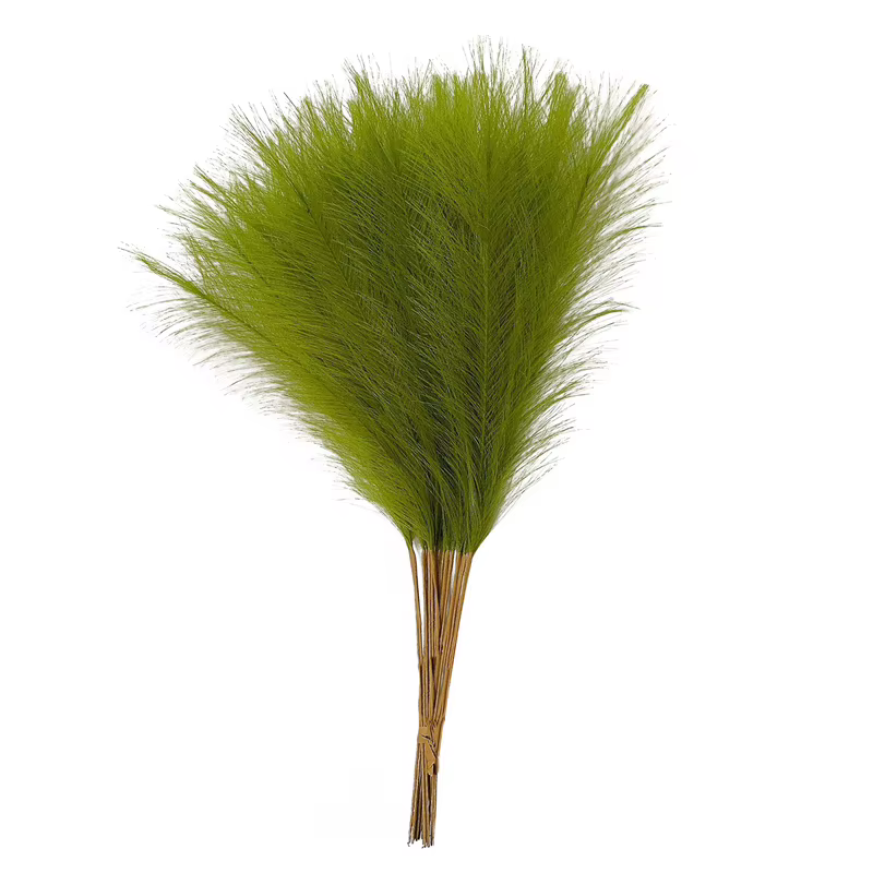 55CM 10PCS Herbe de la Pampa Artificielle Moelleuse, Décoration Bohème, Plante Artificielle, Roseau 