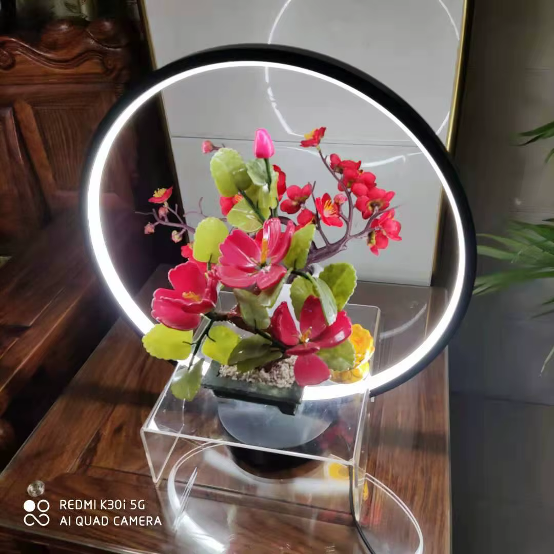 Lampe annulaire pour plantes, luminaire décoratif d'intérieur pour couloir de restaurant, salon, aqu