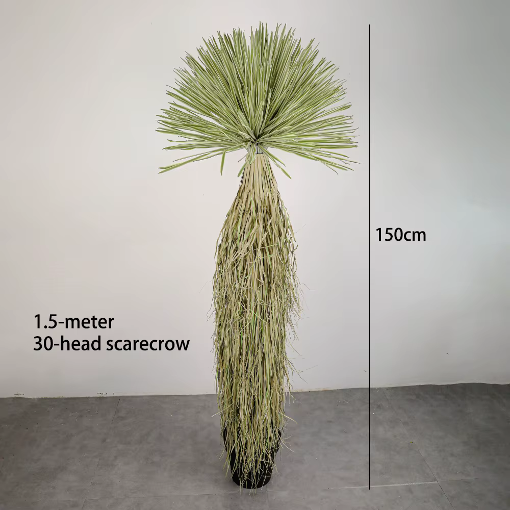Vente en gros de plantes artificielles de Dracaena verte résistantes aux UV de haute qualité, 1,5 m 