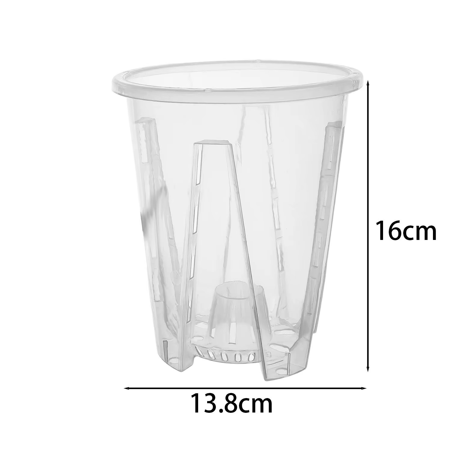 Pot de fleurs transparent 5/1x pour semis, pot respirant pour plantes vertes, pot de culture pour or