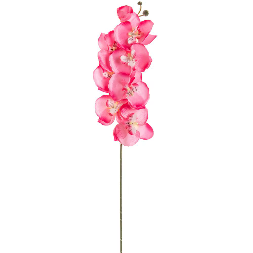 Fleurs d'orchidées papillon artificielles en soie, branche pour bouquets de mariage, vase de table i
