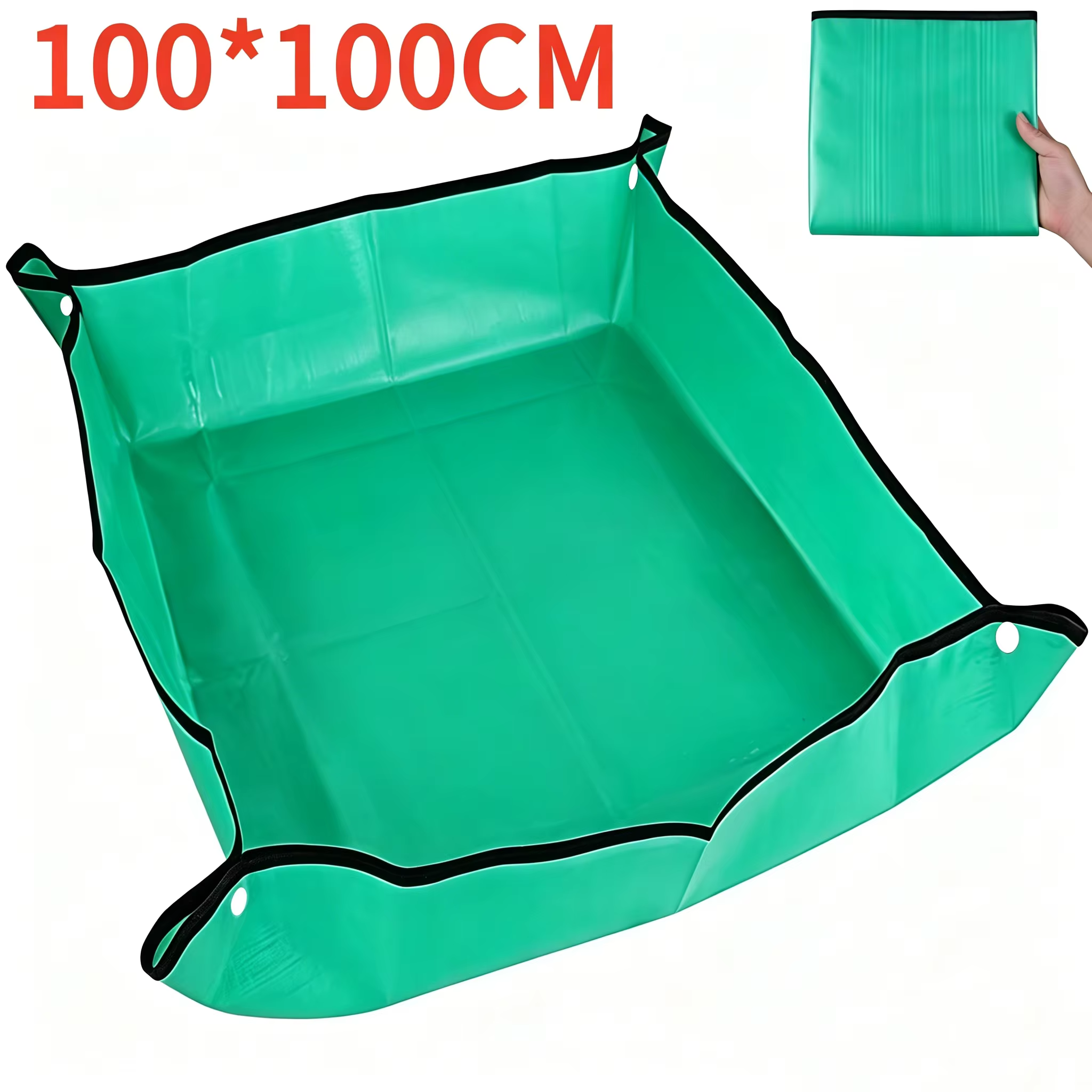 Tapis de repotage pliable et imperméable pour plantes, réutilisable, pour jardinage, transplanteur d
