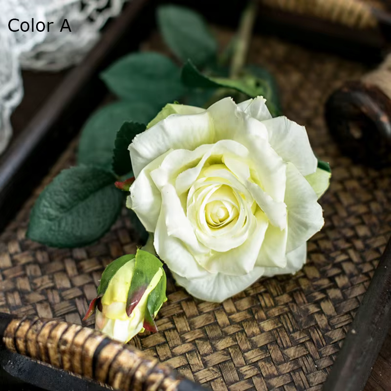 Fleurs artificielles grandes Roses en soie, nouveau Vase de branche magnifique pour la décoration de