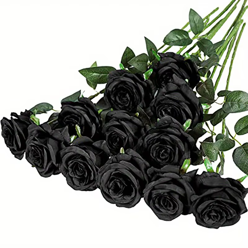 Bouquet de roses artificielles réalistes, 12 pièces, pour mariages, anniversaires et plus encore pou