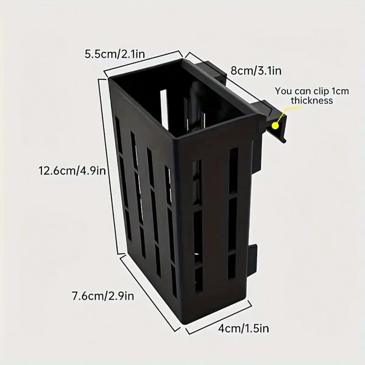 Support pour plantes d'aquarium, panier en plastique noir avec Clip pour fixation de plantes aquatiq