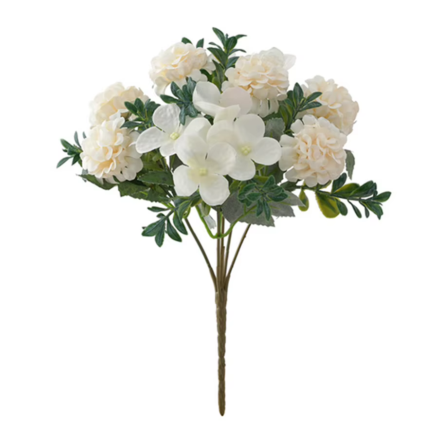Fleurs artificielles Hortensia Bouquet De Mariée Accessoires Liquidation Festival Guirlande Clipping
