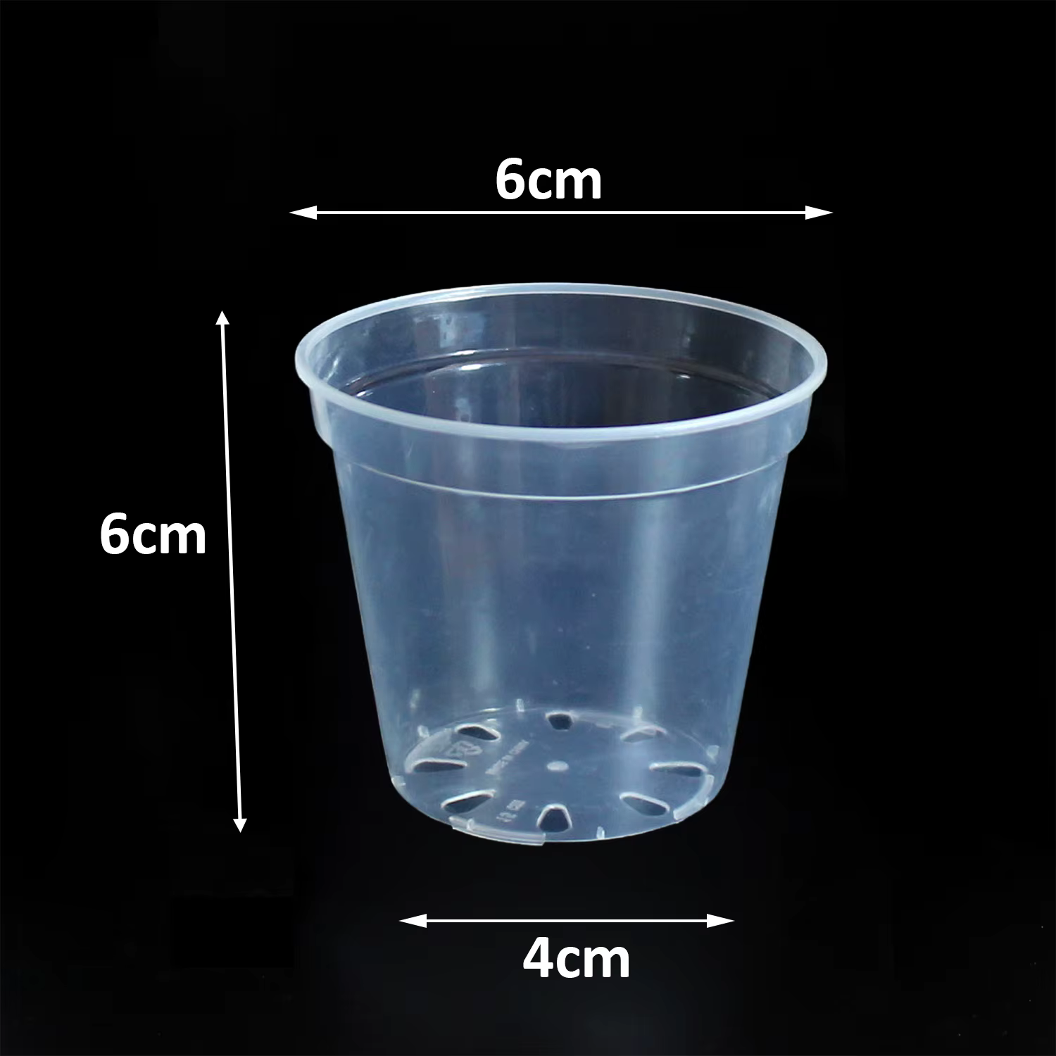 Pot rond transparent pour culture de fleurs, 5 pièces, 6/7, 6/10/13/15cm, pépinière d'orchidées, pla