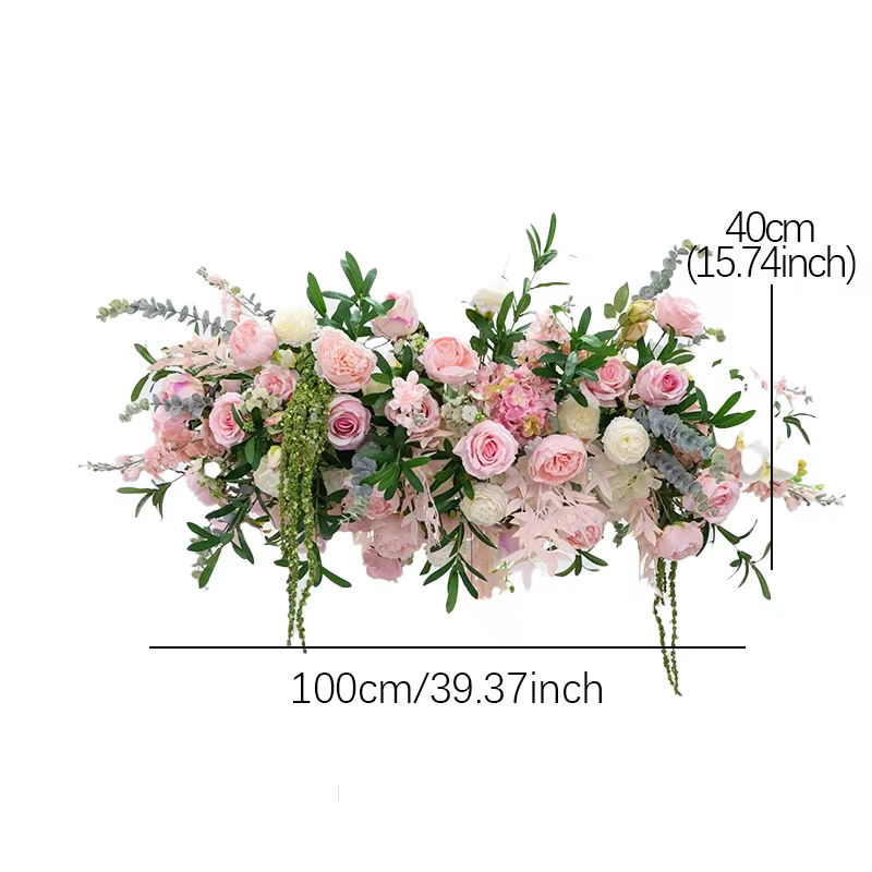 Plafond suspendu double face, 1/2m, Arrangement de rangées de fleurs suspendues, café, décor de mari