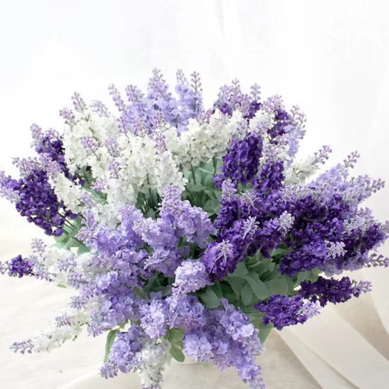 Fausse fleur de µde Provence artificielle, fleur pour la maison et le mariage, haute qualité
