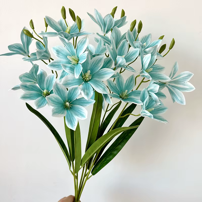 Branche de fleur de magnolia d'impression 3D, arrangement floral de mariage de bricolage, salon, déc