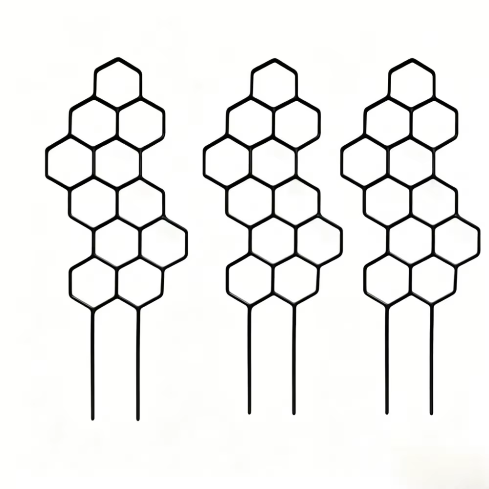 Support de plante en 3 parties, cadre de support pour plantes grimpantes, adapté à la mise en forme/