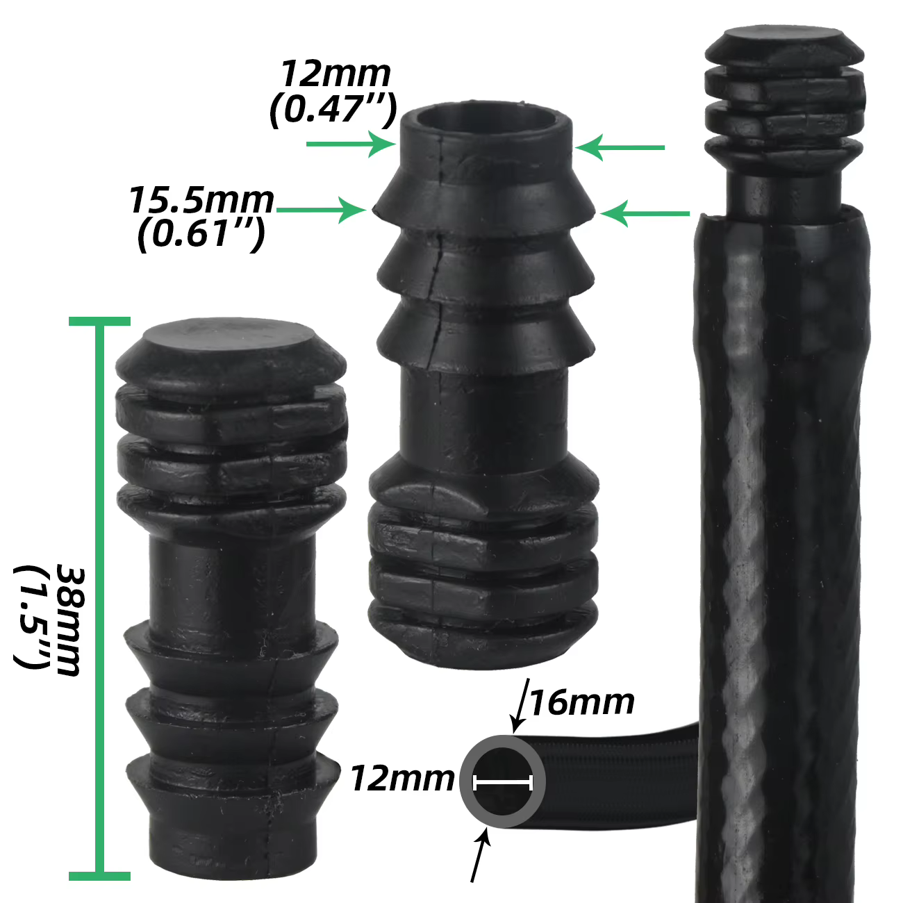 SPRYCLE 10 pièces 16mm raccords connecteur droit Micro Irrigation goutte à goutte 1/2 ''PE tuyau tuy