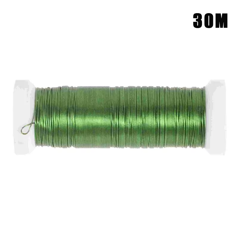 Fils artisanaux pour fleuriste, tiges de fil de fleur, bricolage, fils de tige de fleur artificielle