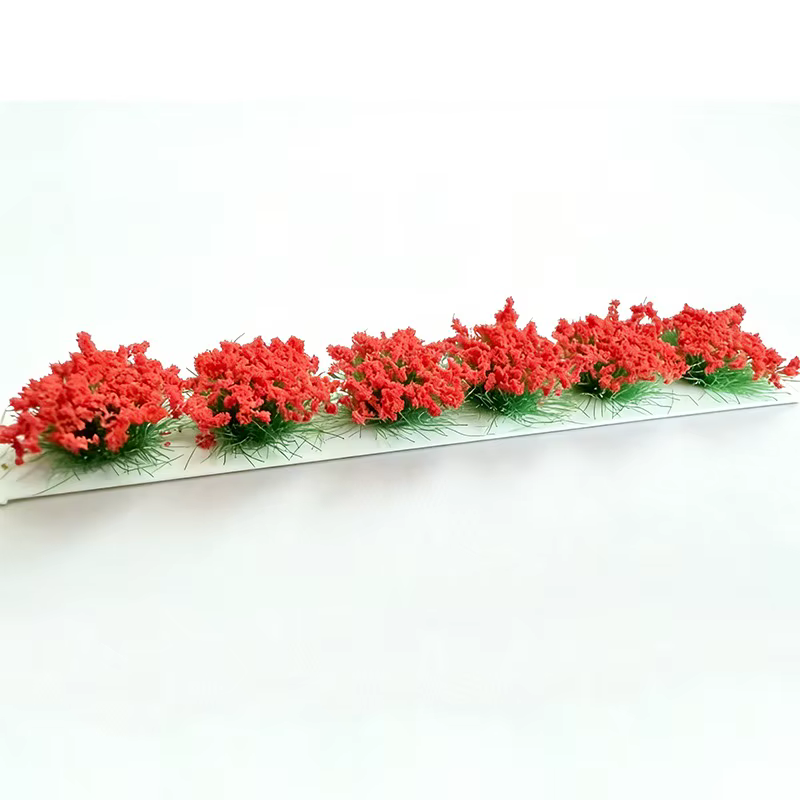 6 mini-clusters de fleurs pour micro-paysages, clusters de fleurs simulées, ornements pour modèles a