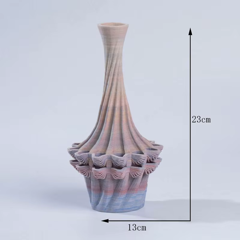 Vase en céramique, Art esthétique, forme inhabituelle, décoratif, fleurs séchées, moderne et élégant