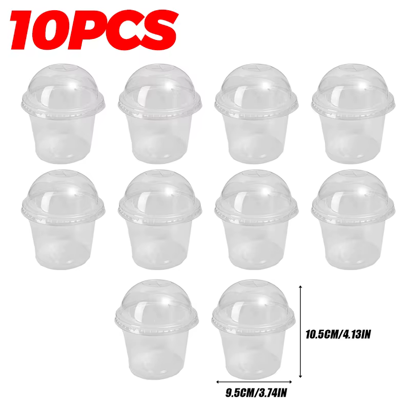 Pots de pépinière transparents avec couvercles, pots respirants pour la germination des graines, pot