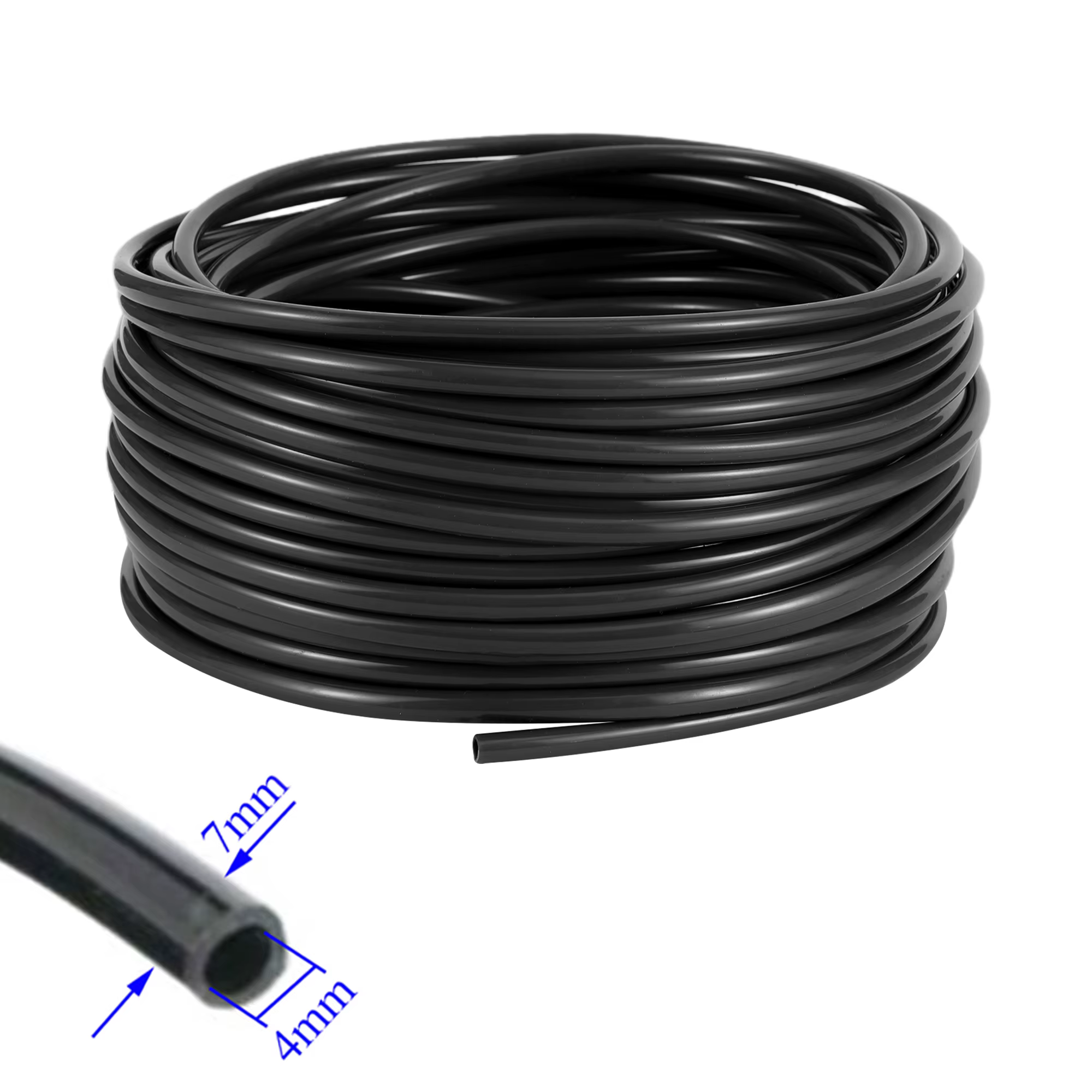 10/20/40M 1/4 "tuyau d'eau de jardin jardinage Micro Irrigation 4/7mm tuyau en PVC pelouse balcon se