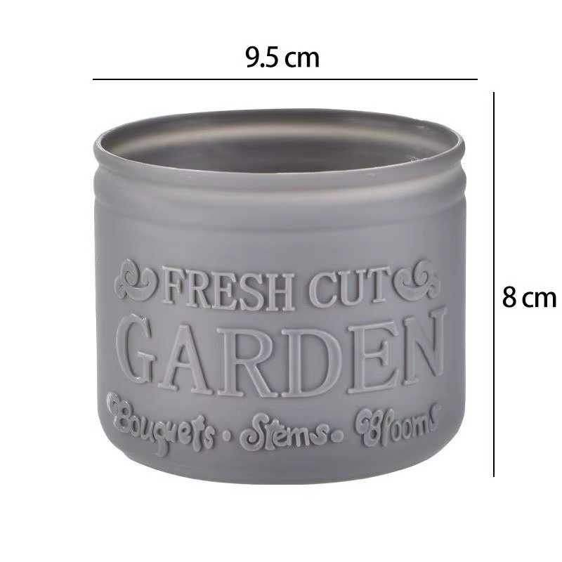Pot de fleurs rond pour plantes succulentes, pot de plantes pour bureau, balcon, maison, jardin, déc