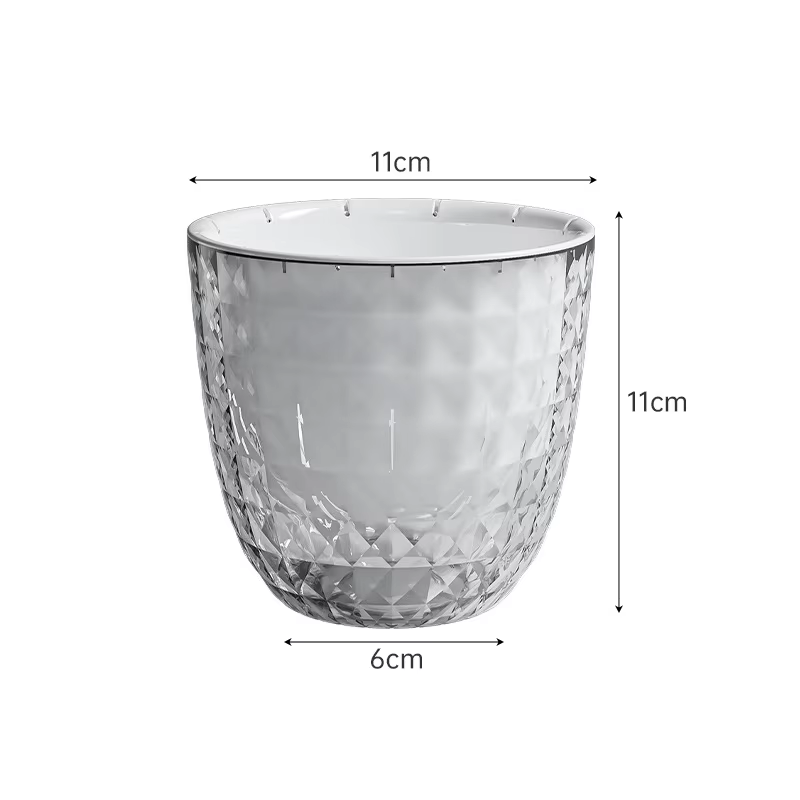 Pot de fleurs auto-arrosage automatique absorbant l'eau, Pot de fleurs Transparent Double couche en 