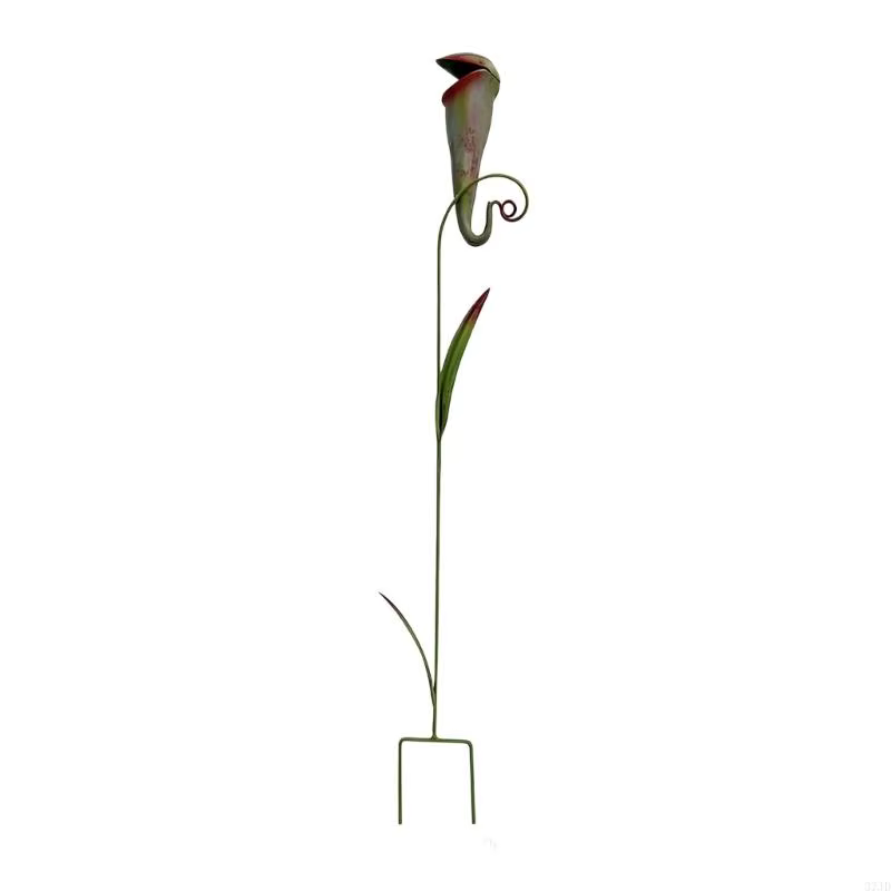 Pichet artistique en fer pour plantes, pointes plantes carnivores en fer coloré, piquets jardin pour