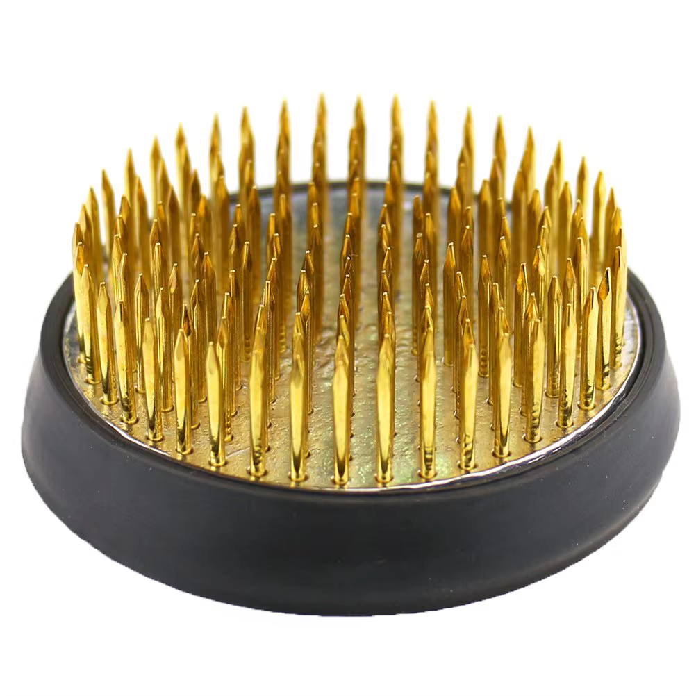 Fleur en cuivre de Kenzan Ikebana, porte-fleur japonais, épingle florale