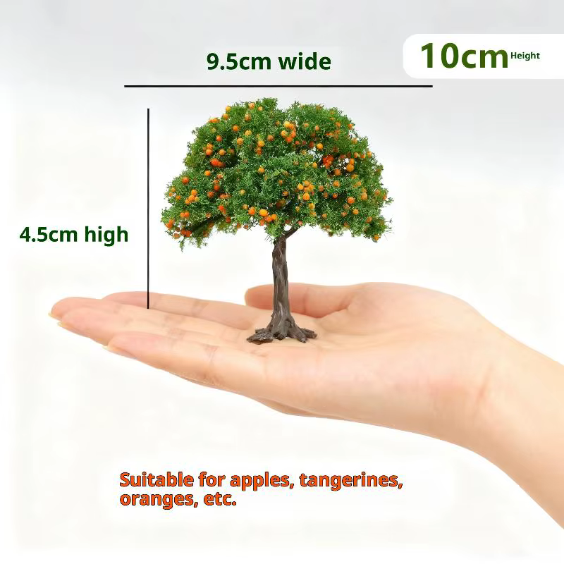 Arbres-fruits miniatures détaillés DIY pour aménagement de modèles, décoration de table de sable