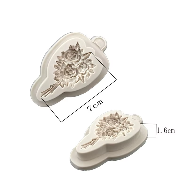 Moules en Silicone pour divers bouquets de fleurs, pâte à gomme, chocolat, Fondant, Sugarcraft, outi