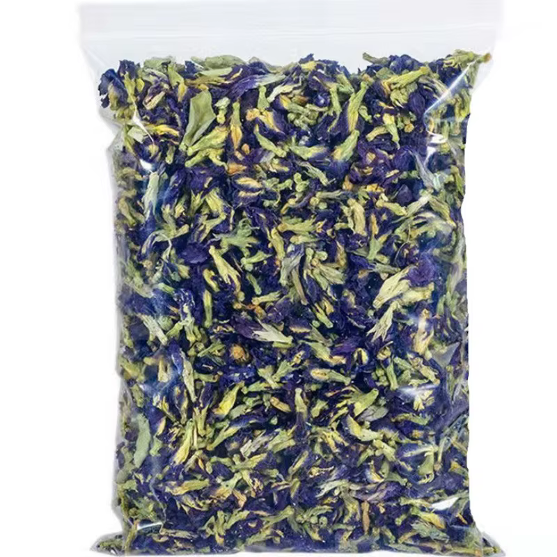 Orchidée naturelle à pigments organiques de qualité supérieure, fleur sèche, papillon bleu, fleur de