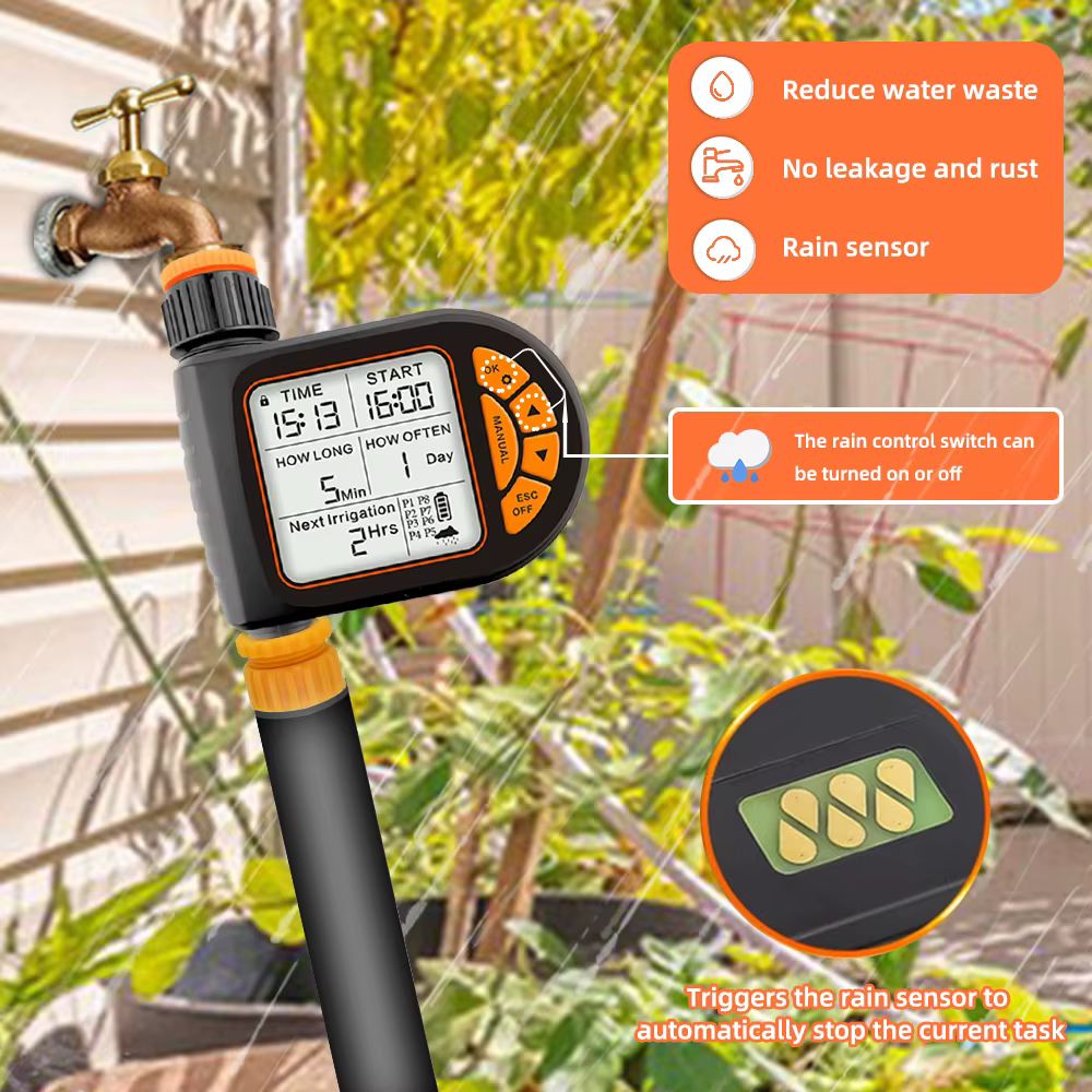 5-50M 1/4 "jardin minuterie intelligente ensemble d'irrigation IPX5 étanche LCD contrôleur d'arrosag