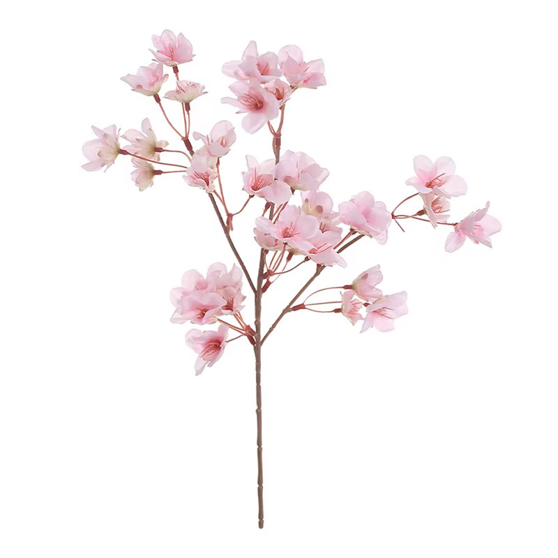 Fleur de cerisier artificielle rose 40cm, fleurs de pêche en soie, fausses plantes, Arrangement pour