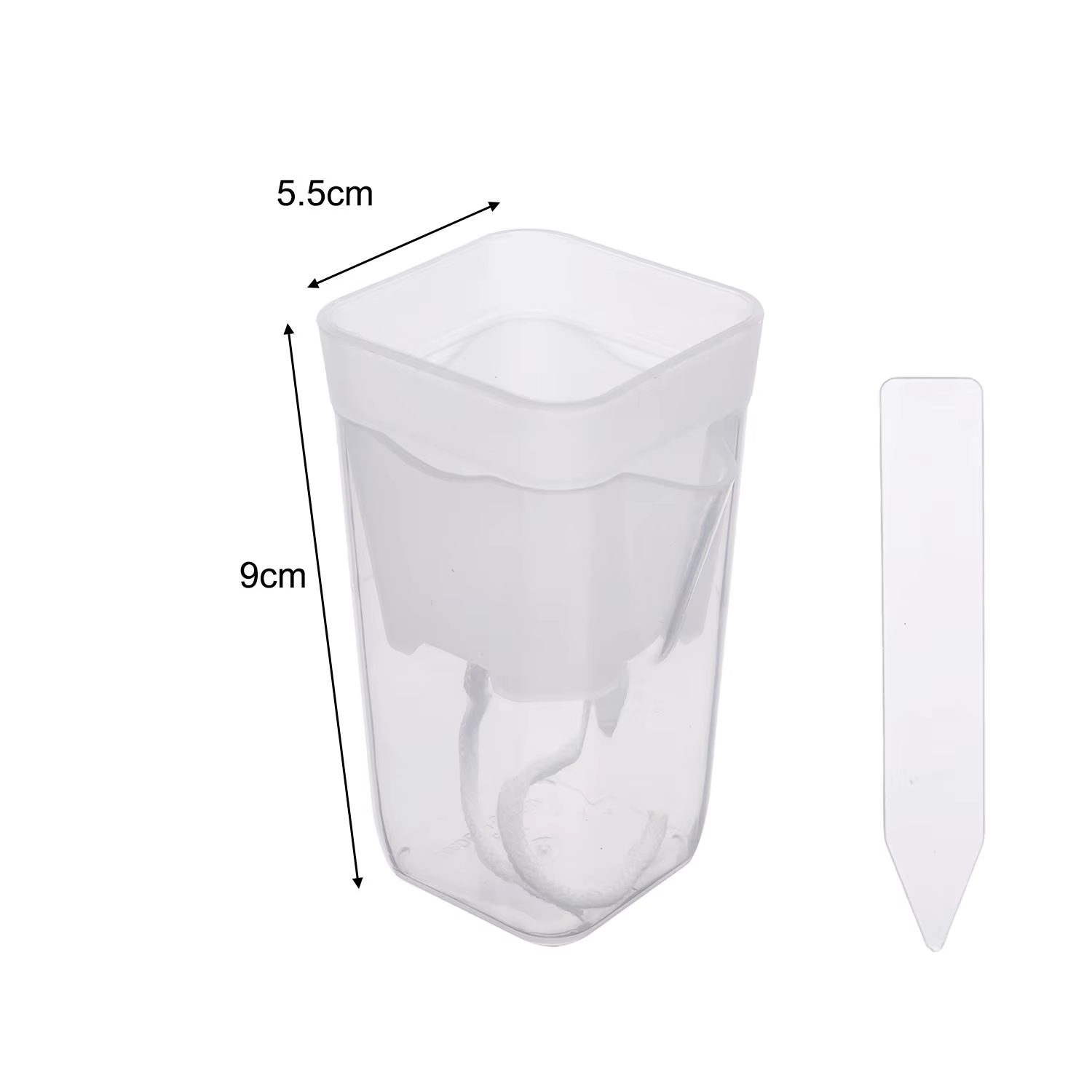 Petits pots auto-arrosants pour plantes d'intérieur, pots à fleurs à double couche avec trou de drai