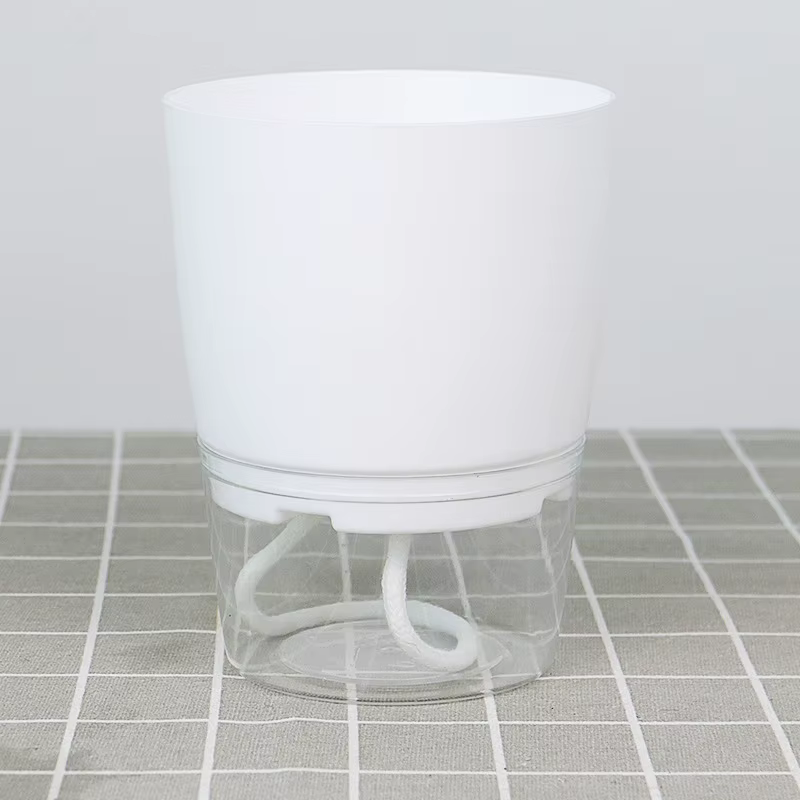 Pot de Fleurs Hydroponique à Auto-Arrosage, Absorbant l'Eau, pour Plantes Succulentes, Décoration Mo