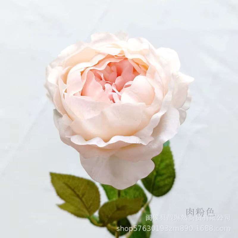 3 pièces de fleurs artificielles de pivoine hydratantes au toucher réel, roses, pour la décoration d