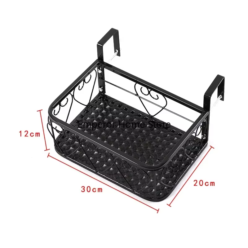 Pot de fleur de fenêtre de garde-corps de balcon de stockage T1, support de fleur en fer T1, plante 