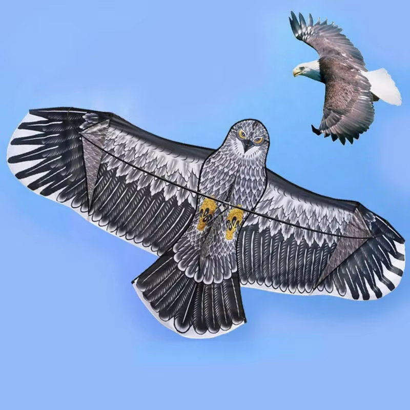 Anti oiseau volant faucon cerf-volant répulsif d'oiseaux grands cerfs-volants aigle épouvantail leur