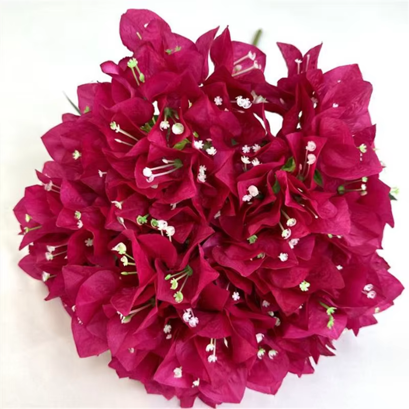 Bougainvillea artificielle Bouqut fleur 5 fourchettes Bougainvillea Speetabilis branche d'arbre pour