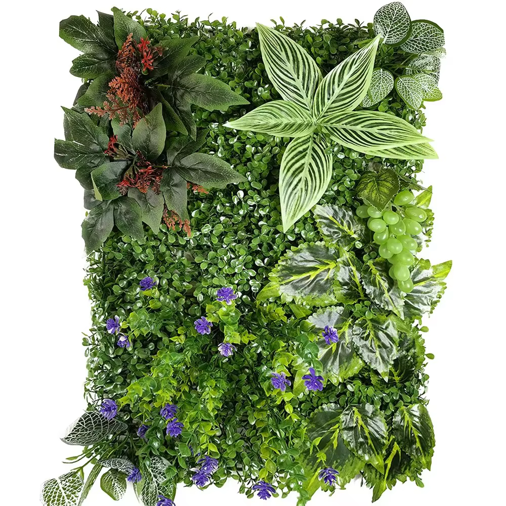 40CM * 60CM plante artificielle feuille feuillage haie herbe tapis verdure panneau décor mur clôture