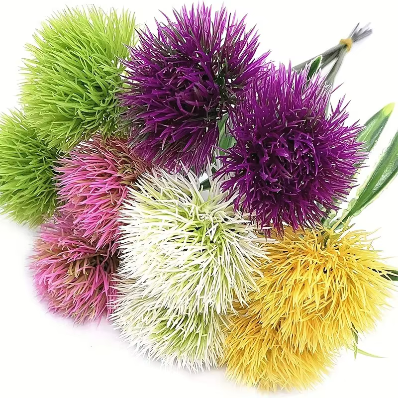 Bouquet de fleurs de pissenlit artificielles, 3/7 pièces, décoration de salon, jardin extérieur, déc