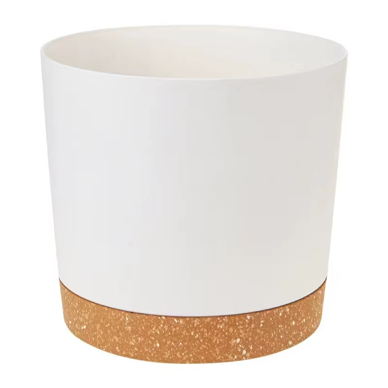 Grands pots légers pour plantes d'intérieur et d'extérieur, en plastique avec drainage